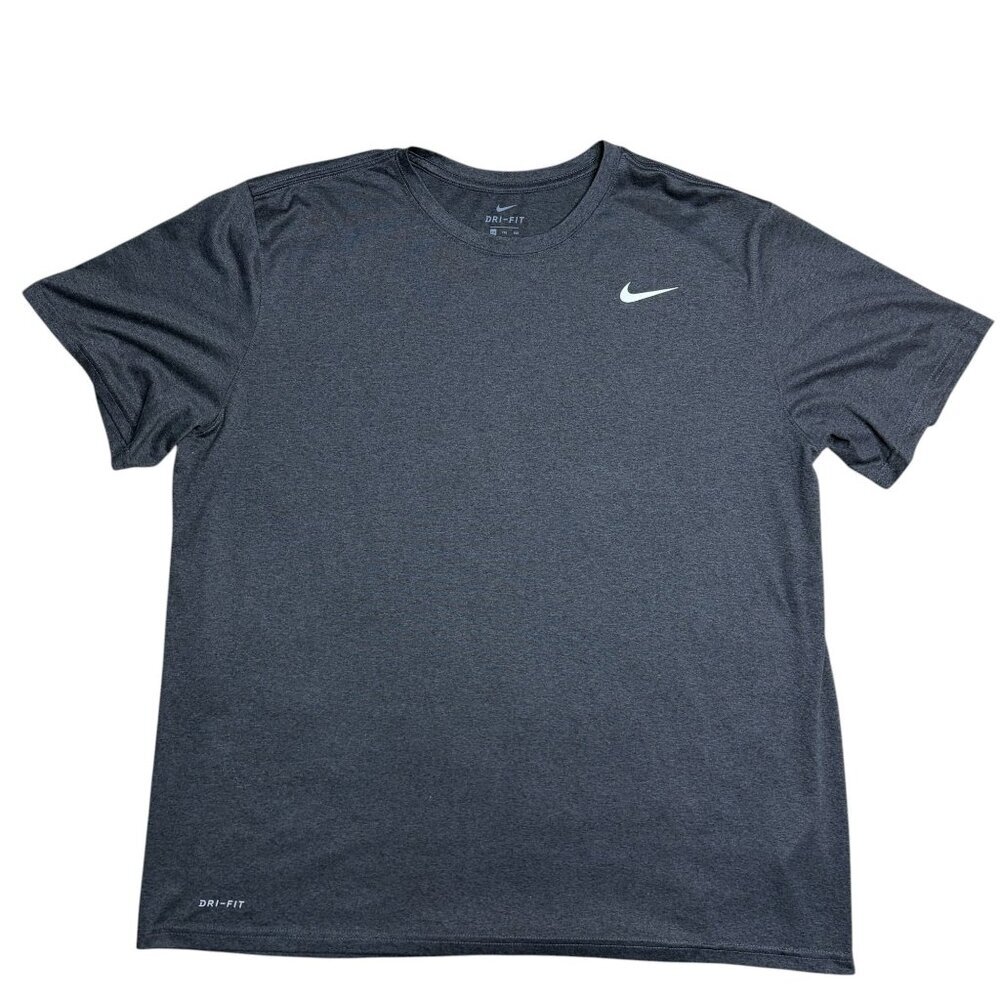 Nike Dri-Fit Mens Plus Size Tee Size XXL Solid Charcoal Gray